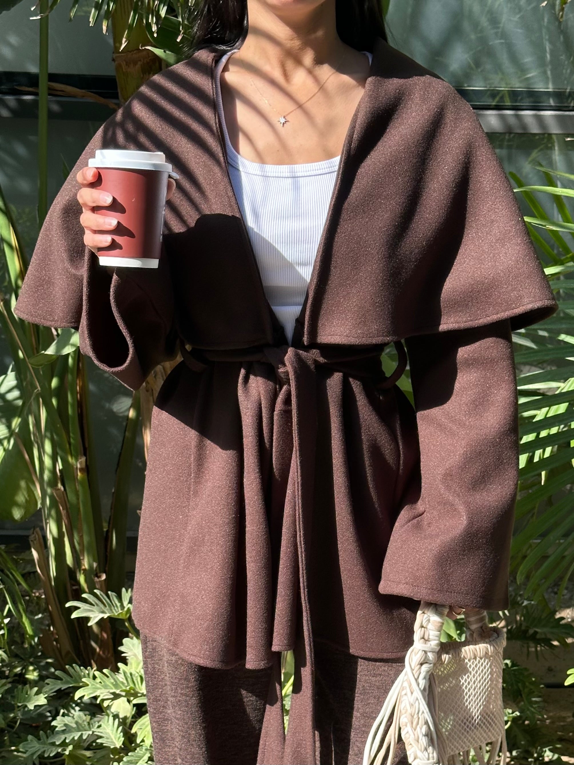 Ruffle Storm in Brown