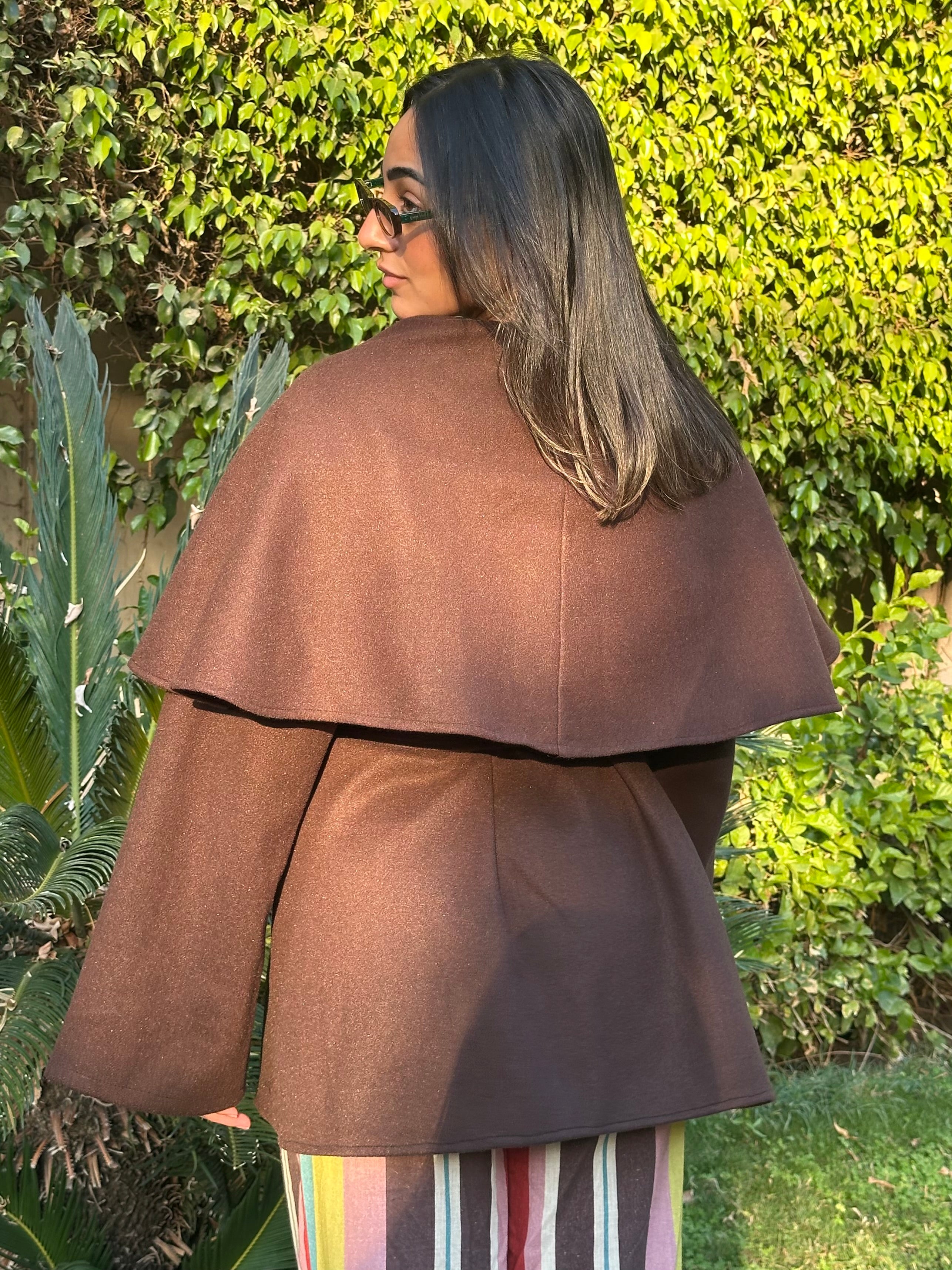 Ruffle Storm in Brown