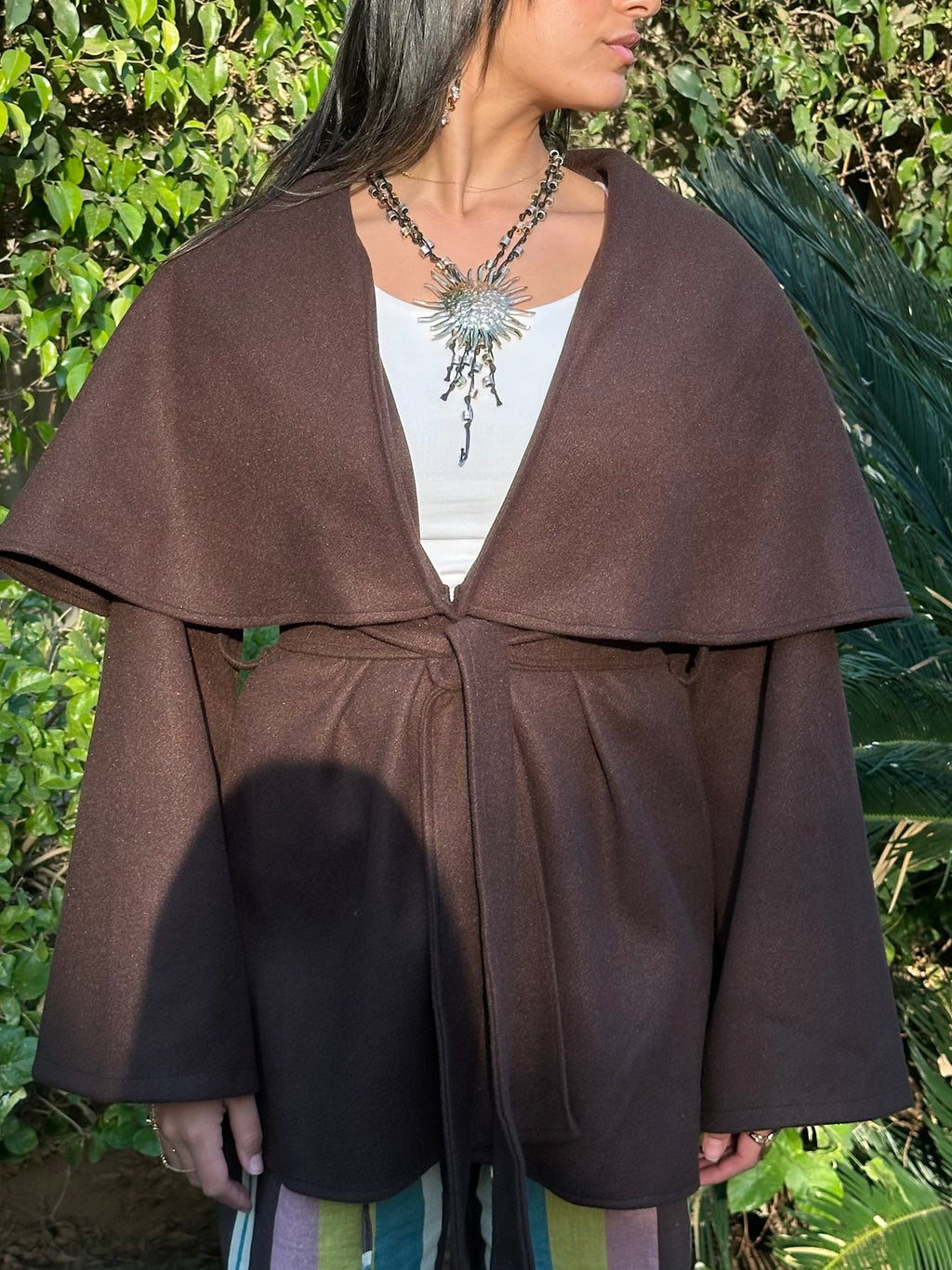 Ruffle Storm in Brown