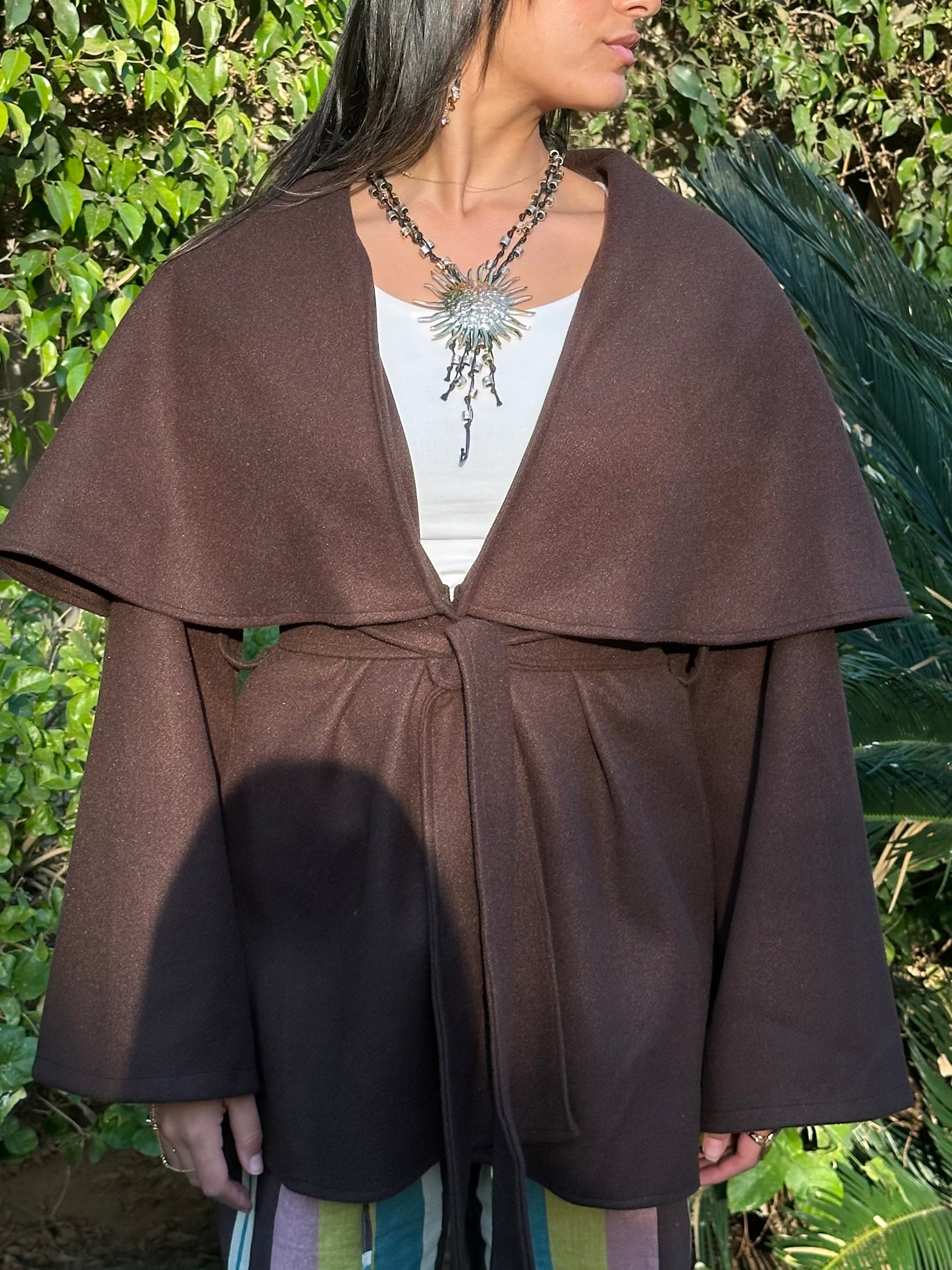 Ruffle Storm in Brown