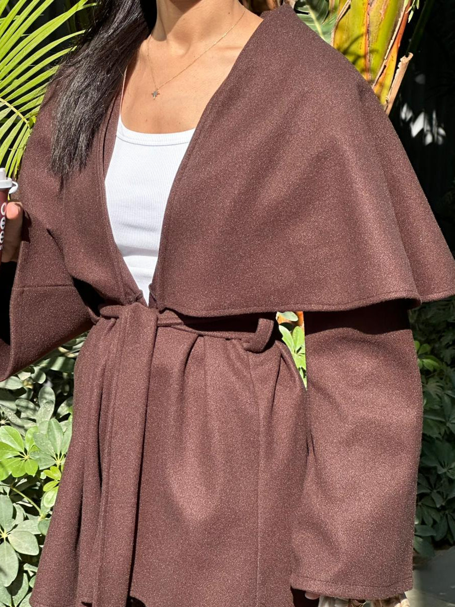 Ruffle Storm in Brown