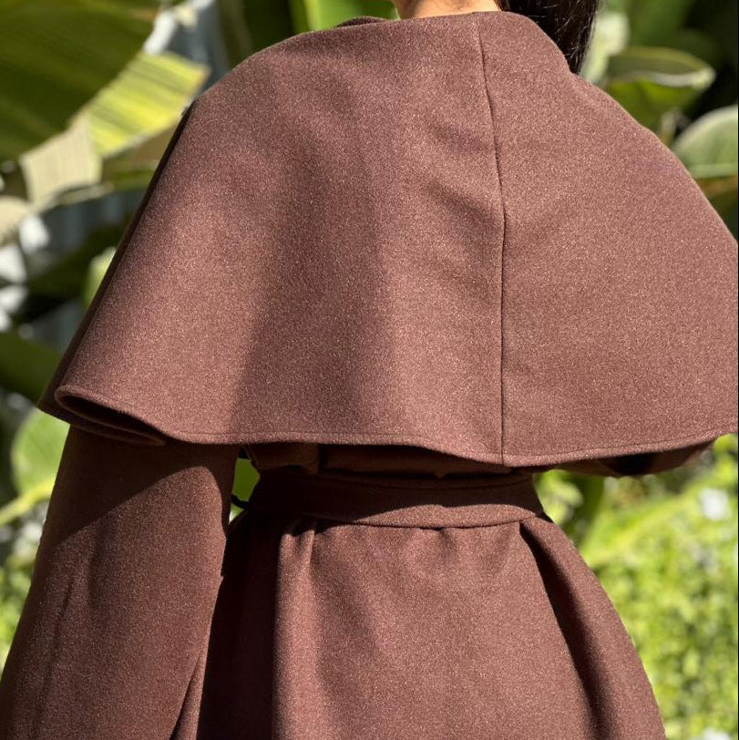 Ruffle Storm in Brown