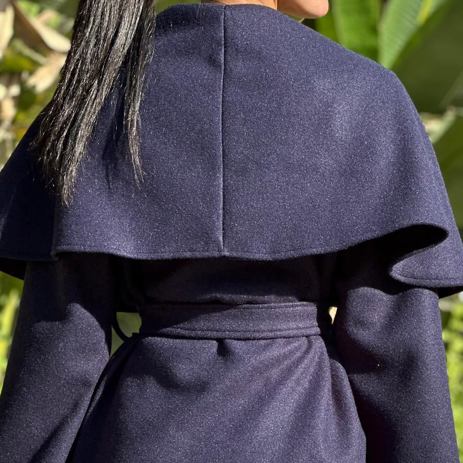 Ruffle Storm in Navy