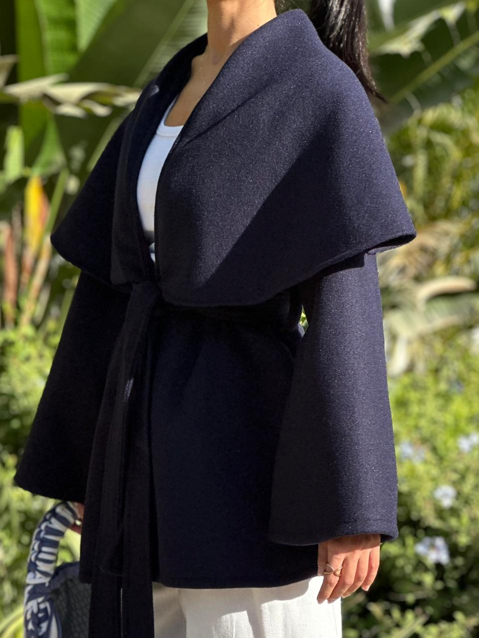 Ruffle Storm in Navy