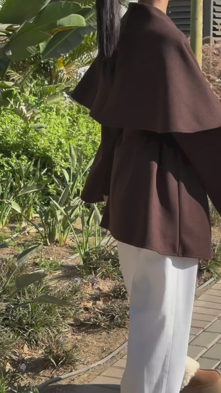 Ruffle Storm in Brown